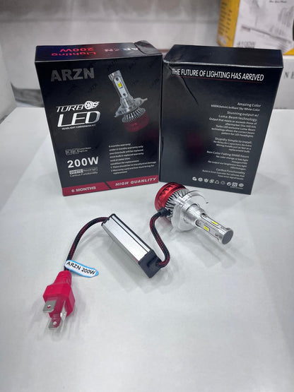 ARZN 200w turbo led headlight 6 months guarantee