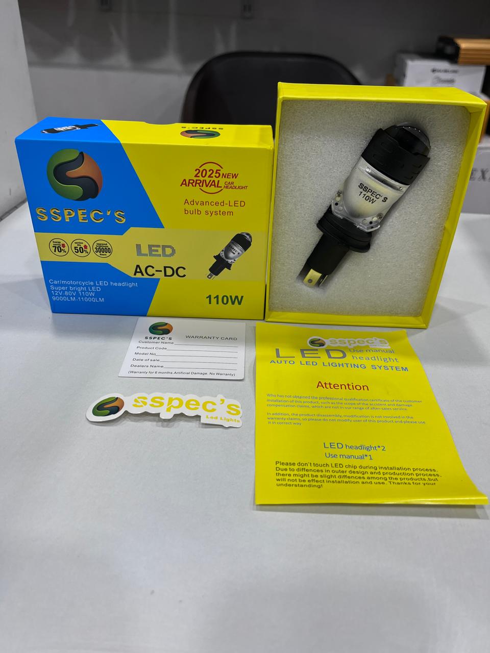 SSPEC 110w AC-DC headlight projector