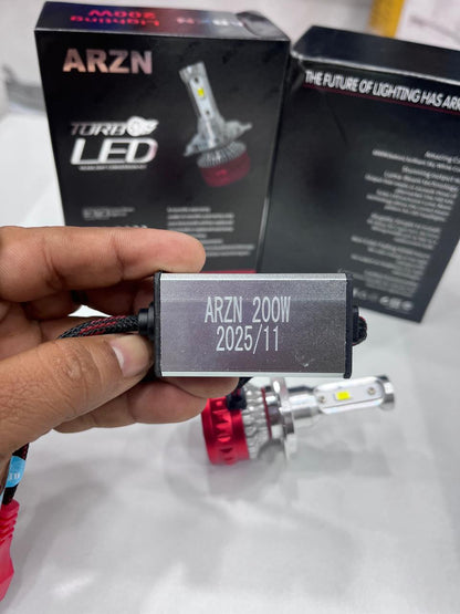 ARZN 200w turbo led headlight 6 months guarantee