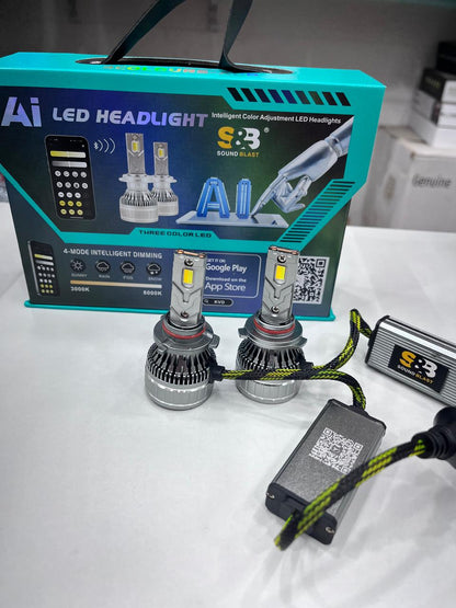 Sound & blast Ai 300w led headlight (pack of 2)