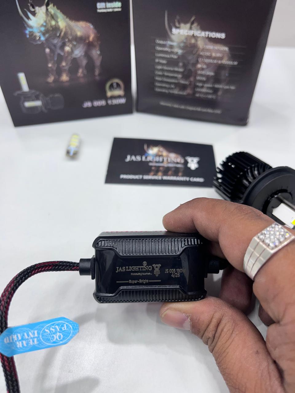 JAS 130w led headlight (1 year guarantee)