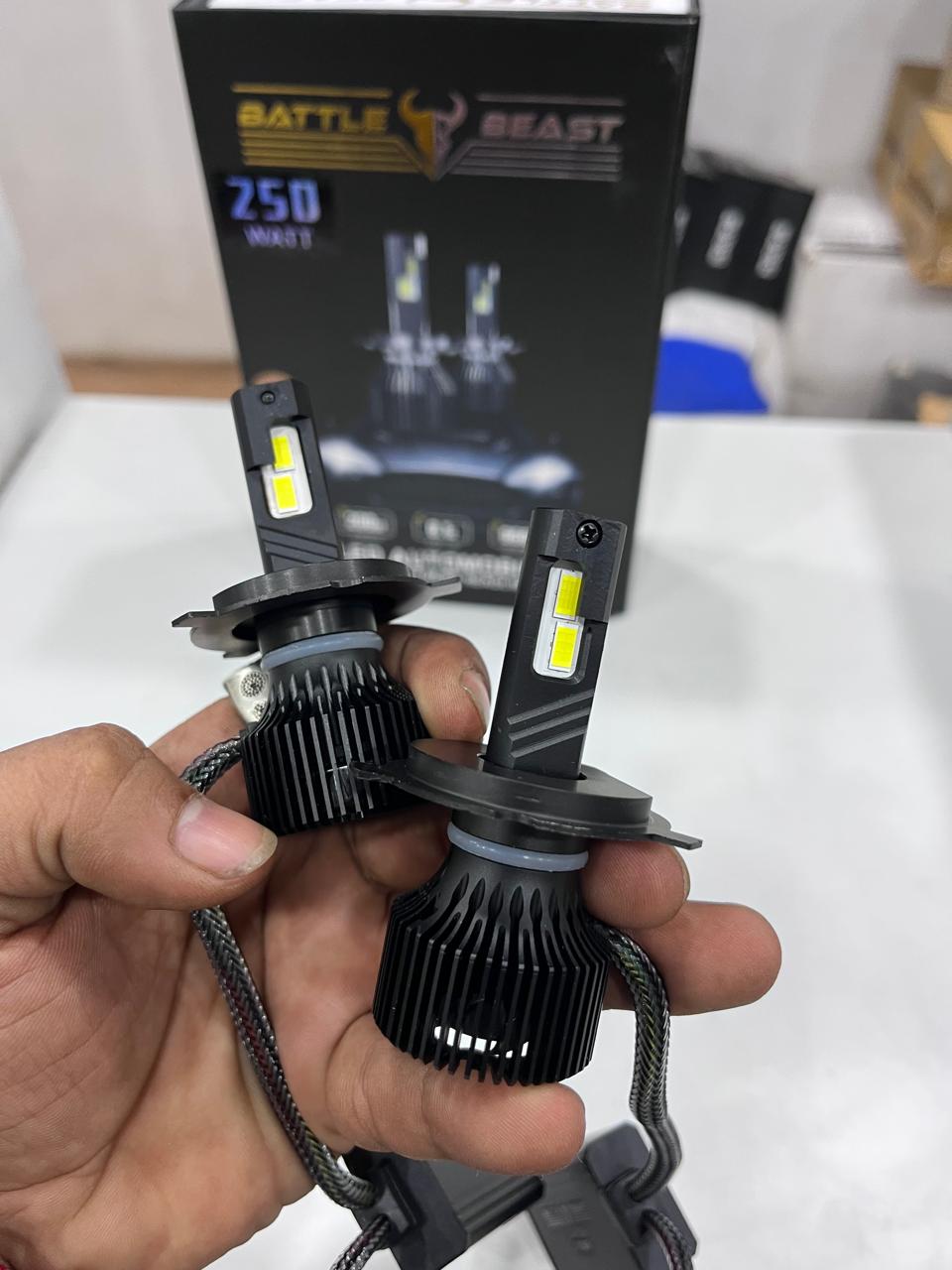 Battlebeast 250w led headlight (pack of 2) 2 year guarantee