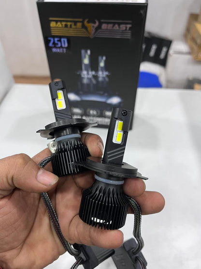 Battlebeast 250w led headlight (pack of 2) 2 year guarantee