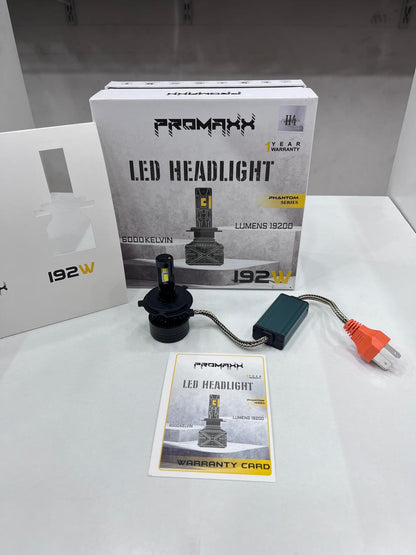 Promaxx 192w led headlight 1 year  guarantee (1 piece)
