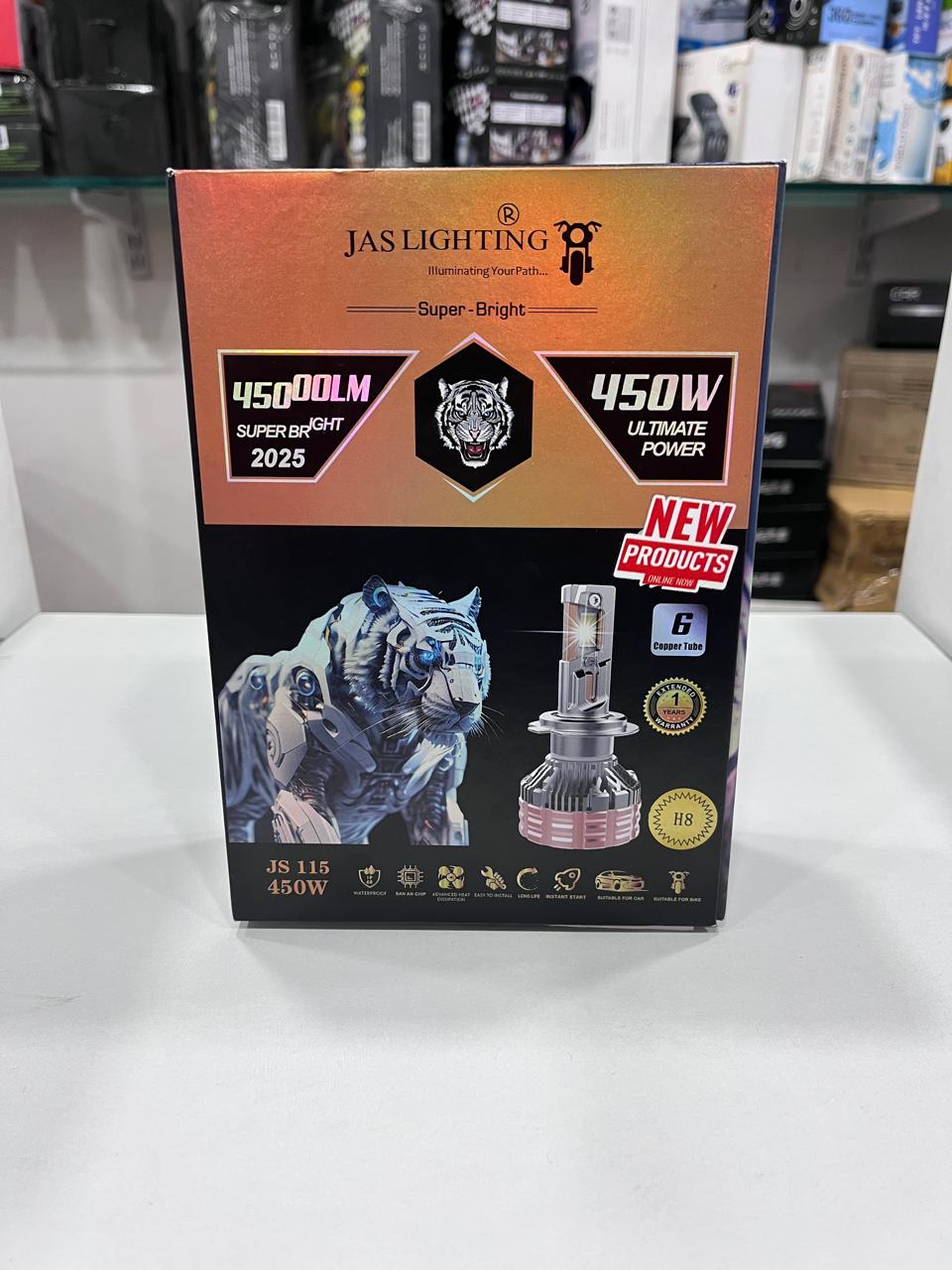 JAS 450w led headlight (pack of 2) 2 year guarantee