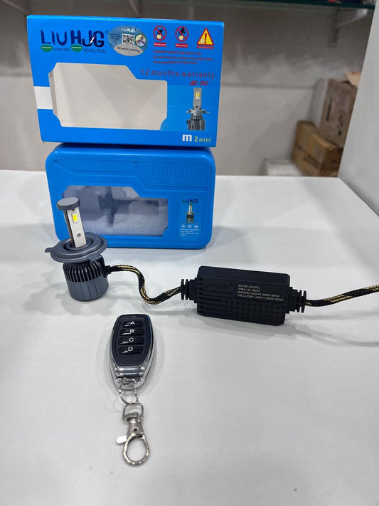 HJG 120w led headlight with wireless remote