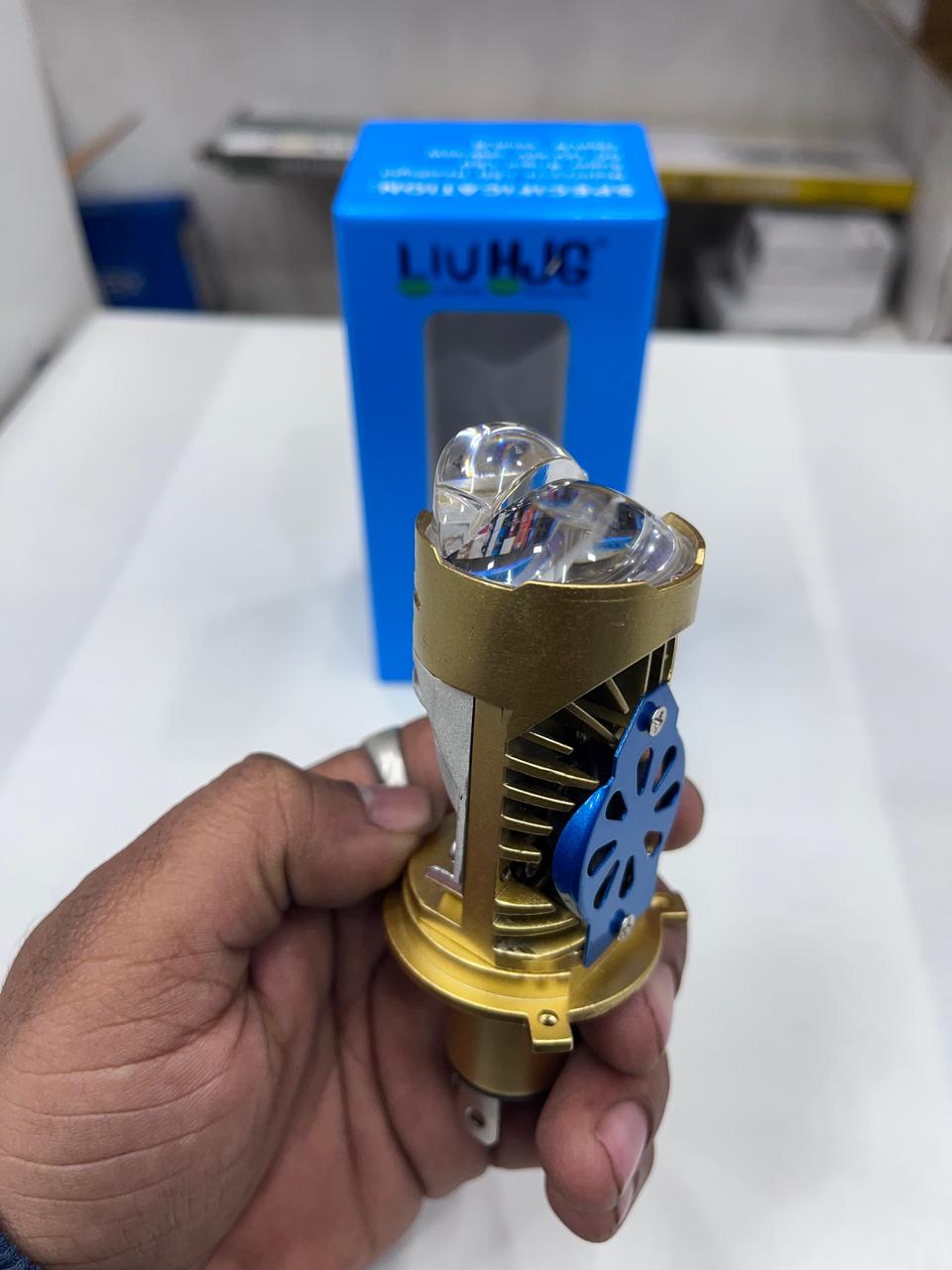 HJG 85w dual color led projector headlight