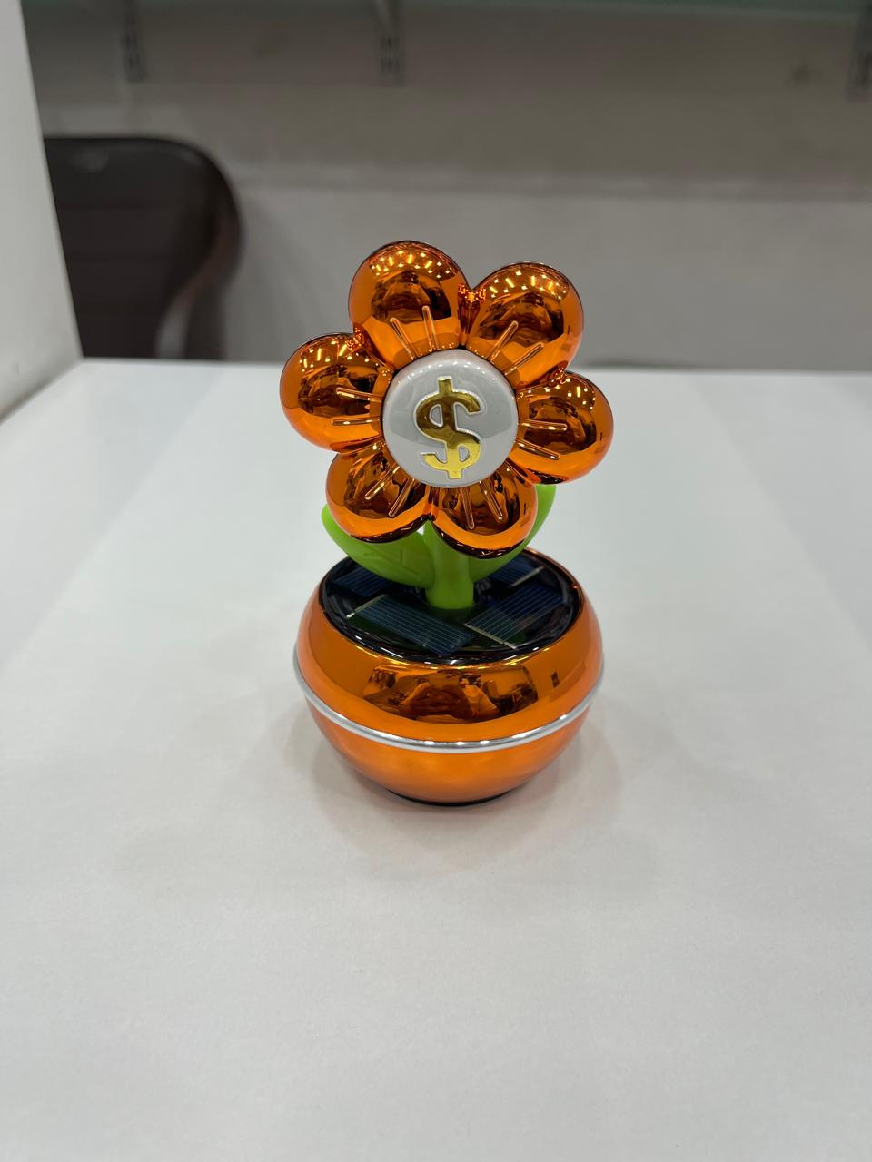 Solar sunflower car perfume with refill