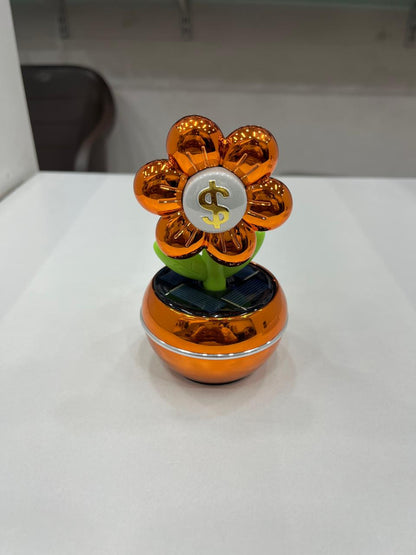 Solar sunflower car perfume with refill