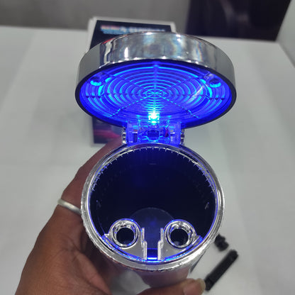 Car ash tray with multi colour RGB light
