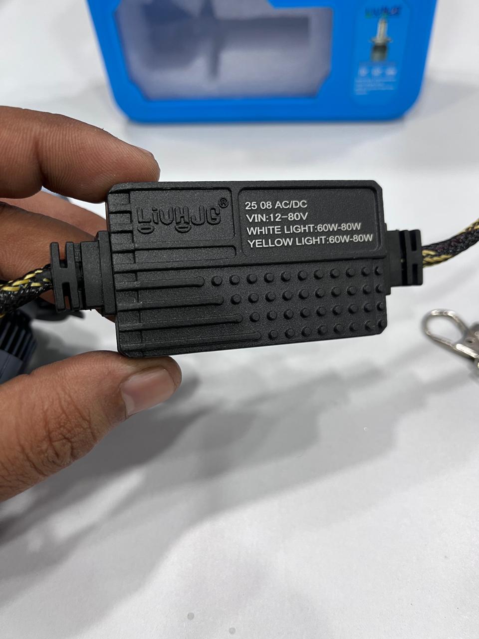 HJG 120w led headlight with wireless remote