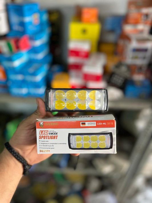 Baobao 8 led 5in1 fog light with red blue flasher (1 piece)