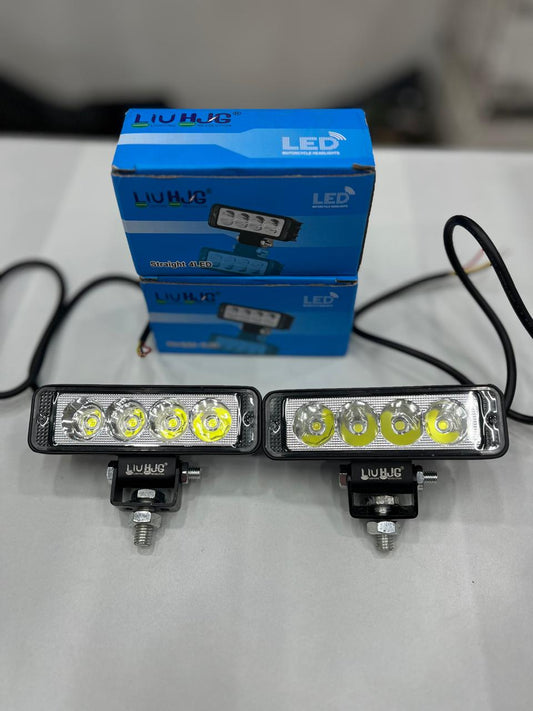 Hjg 40w set straight 4 led fog lights (2 piece)