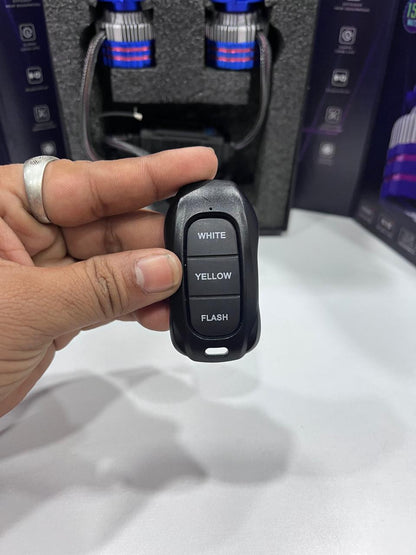 Karry 300w dual colour with remote led headlight (pack of 2)