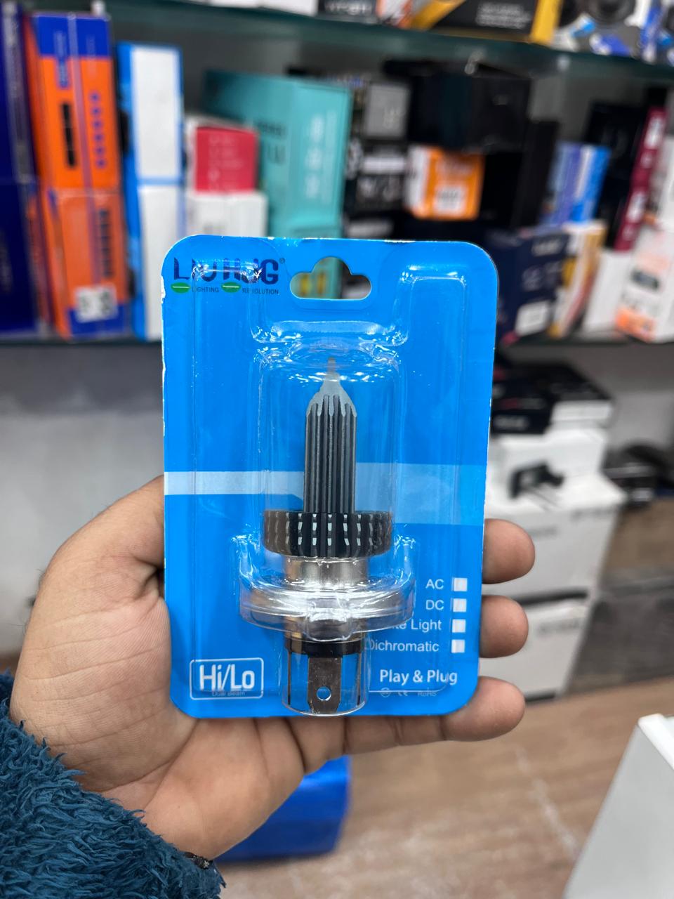 HJG triangle dual color led headlight (1 piece)