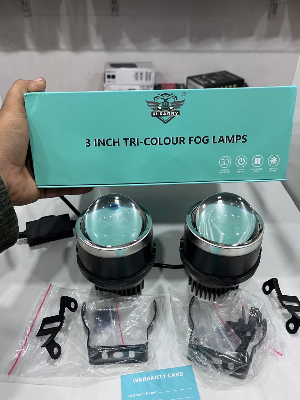 Karry 3inch tri color projector fog lights (2 pc)