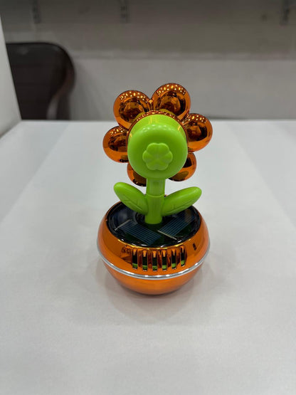 Solar sunflower car perfume with refill