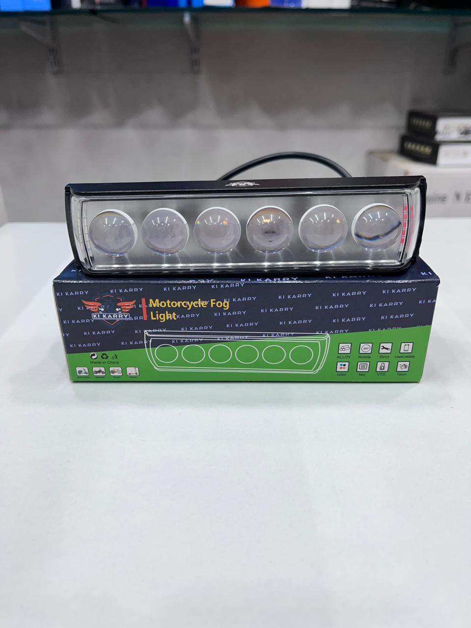 Karry 6 lens 60w fog light with red/blue (1 piece)