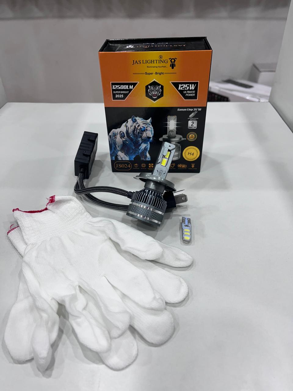 JAS 125w 12500LM led headlight free parking bulb