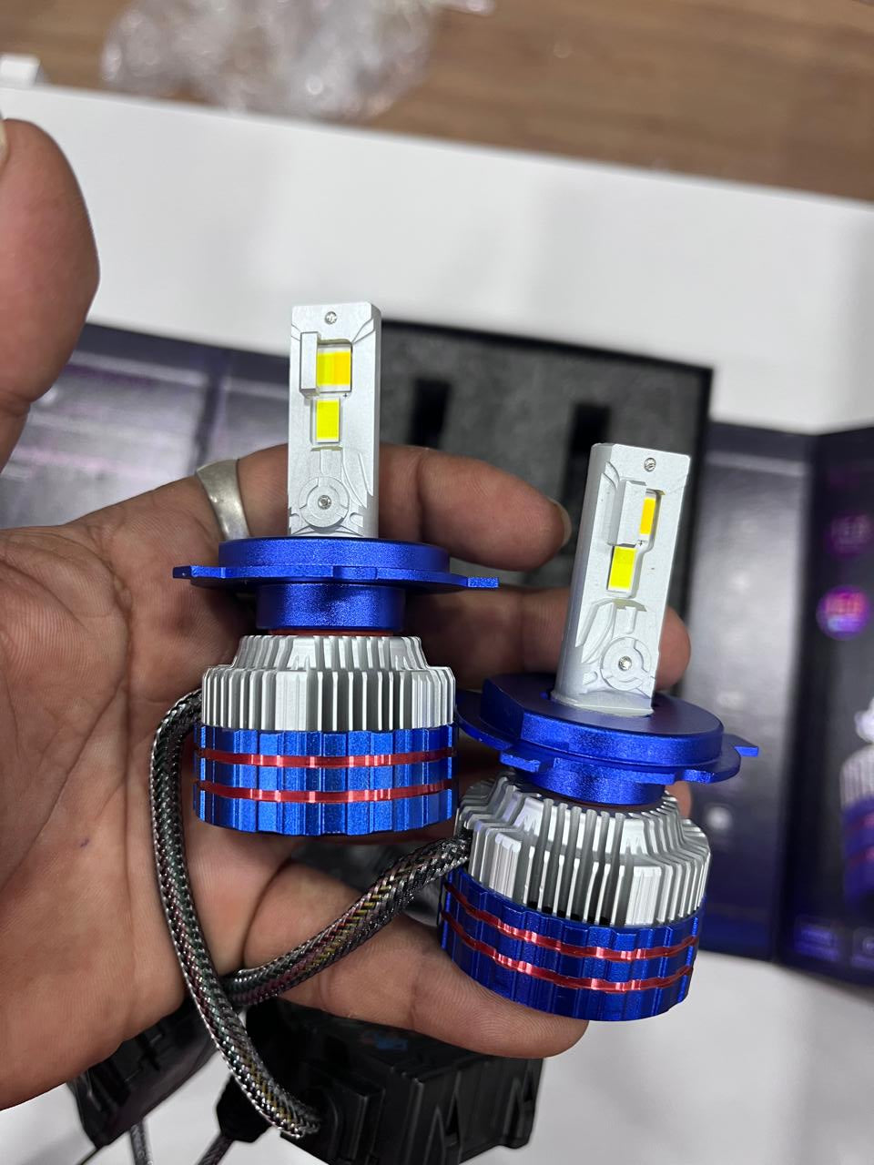 Karry 300w dual colour with remote led headlight (pack of 2)