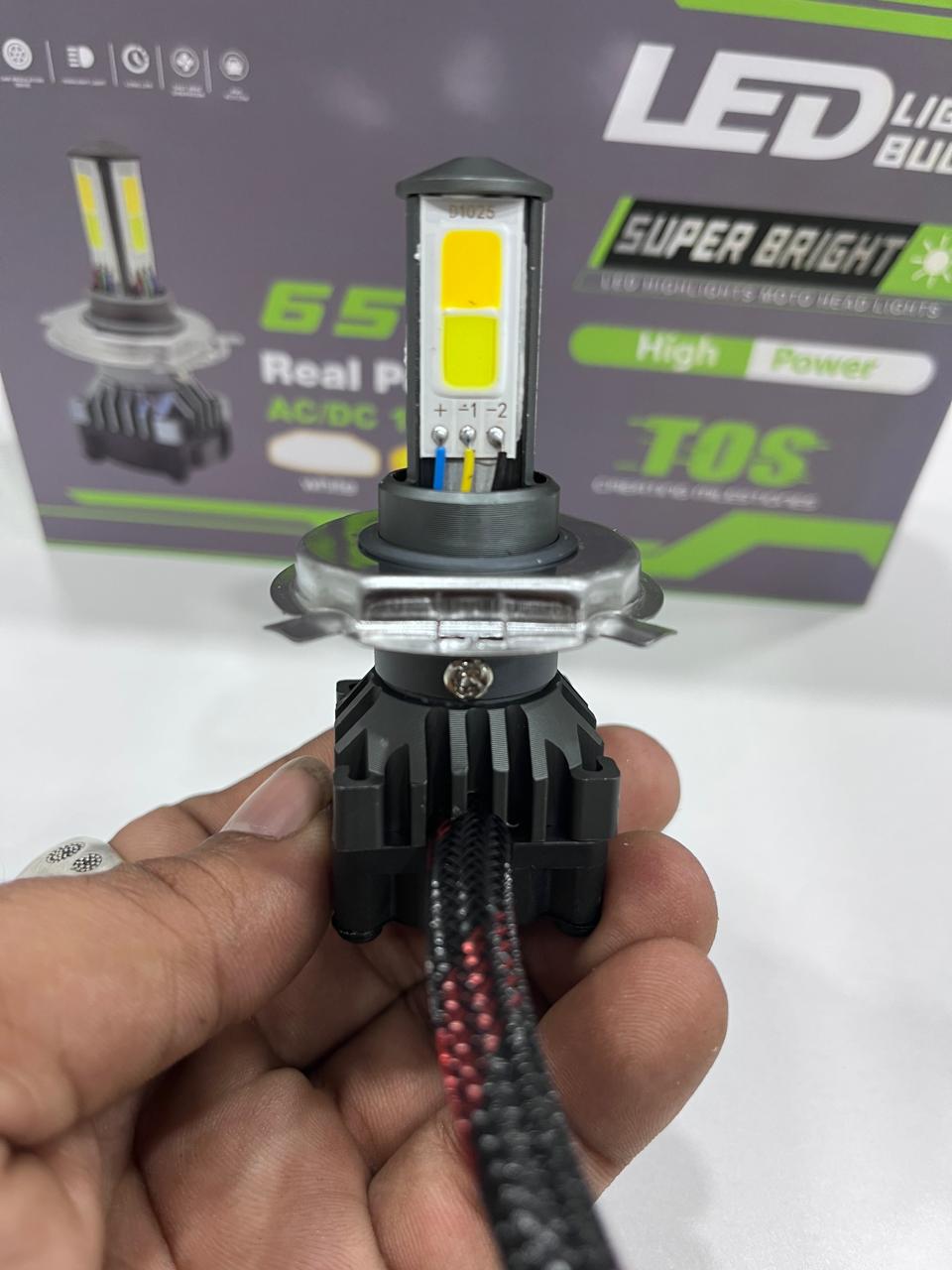 TOS 65w white/yellow led headlight 1 year guarantee