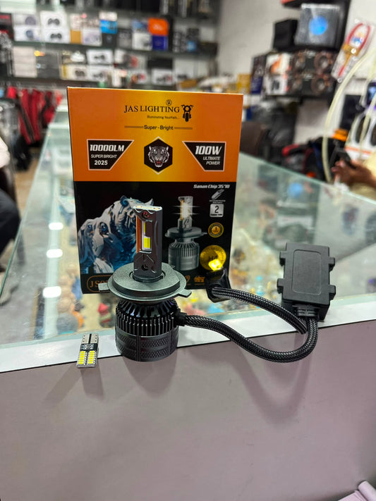 JAS 100w led headlight with free parking bulb