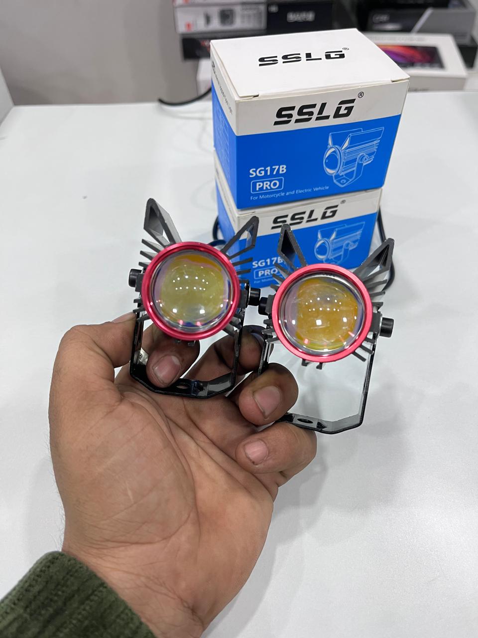 Sslg sg17 fog light with red blue lazer (2 pc)