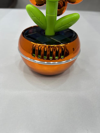 Solar sunflower car perfume with refill