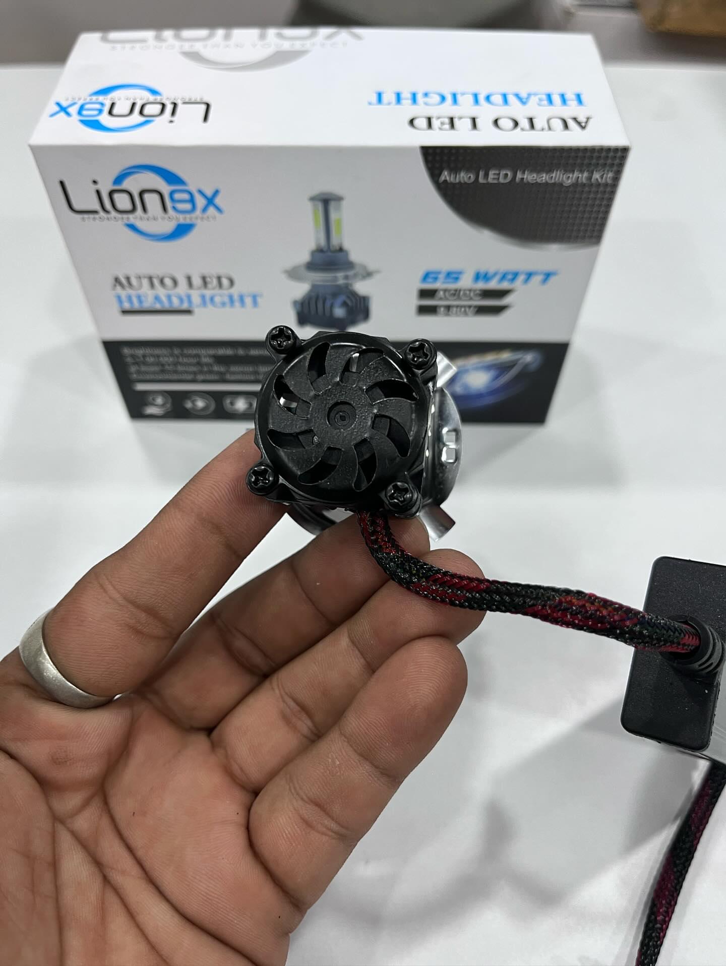 Lionex 65w AC-DC led headlight with 2 year guarantee (1 piece)