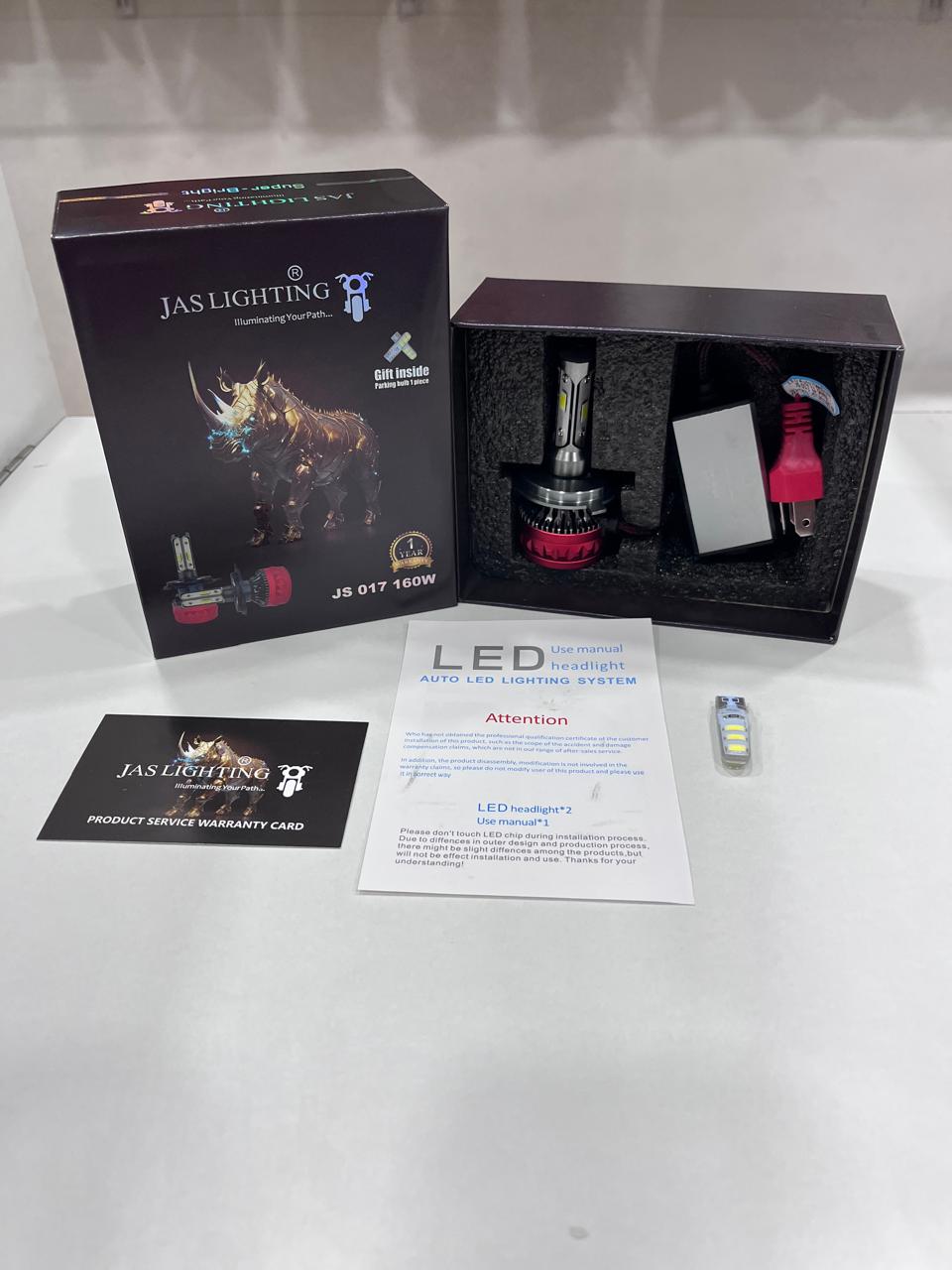 JAS 160w led headlight with 1 year guarantee (1 piece)